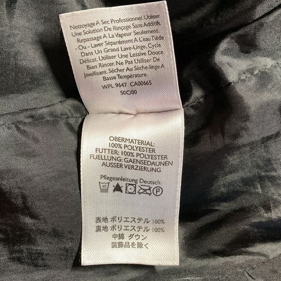 Eddie Bauer Womens Size L Premium Goose Down Black Quilted Zip Front Vest - Picture 9 of 11